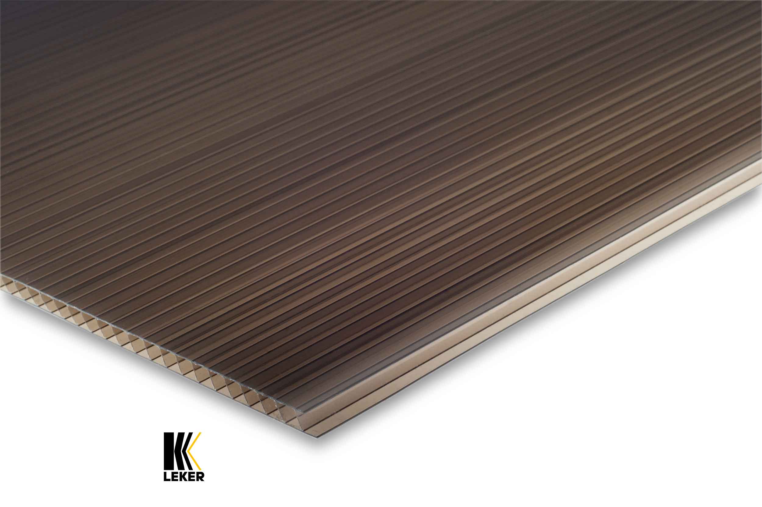 PLANCHA POLICARBONATO LEKER ALVEOLAR 2.10x5.80x6mm BRONCE