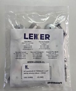 KIT ACCESORIOS PARA INSTACION DE 2 PLANCHAS ALVEOLARES DE 1.05X2.90MTS METAL