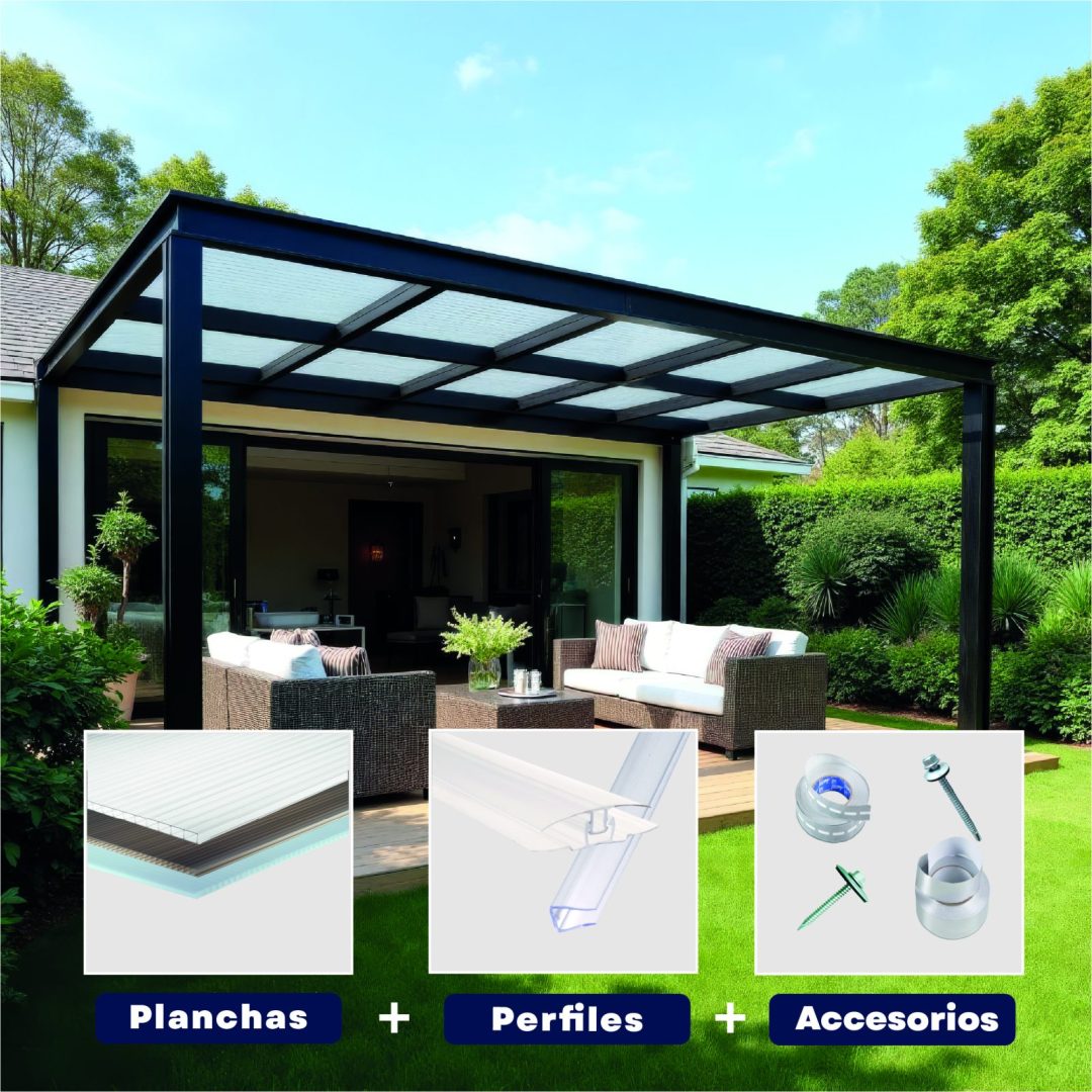 PACK 4 Planchas 1.05 x 2.90 6mm Color Opal y 2 Kit Madera — LEKER Chile