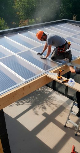 KIT ACCESORIOS PARA INSTACION DE 2 PLANCHAS ALVEOLARES DE 1.05X2.90MTS METAL — vista 3 — LEKER Chile