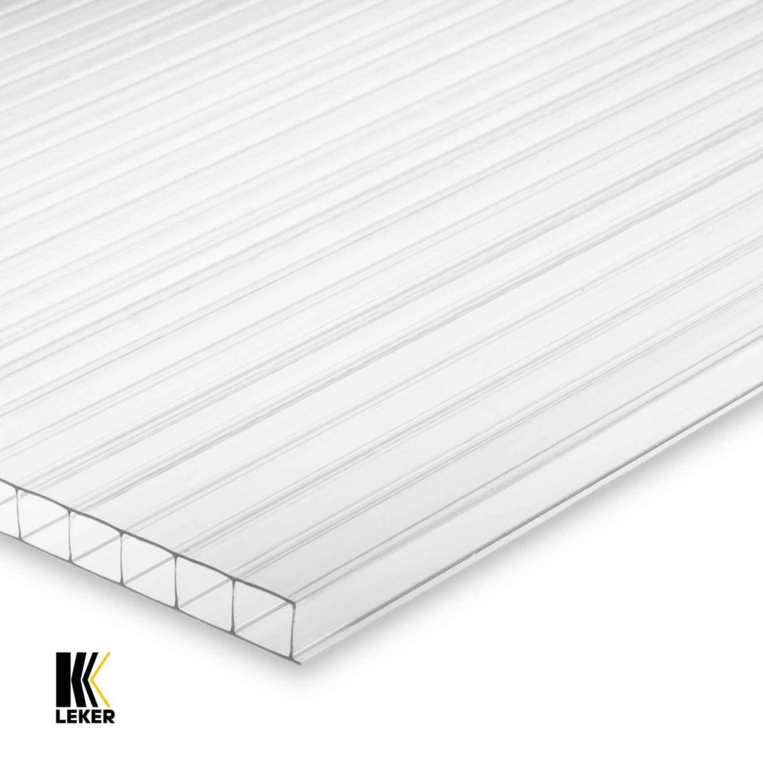 PLANCHA POLICARBONATO LEKER ALVEOLAR 2.10x4.00x6mm CLEAR — LEKER Chile