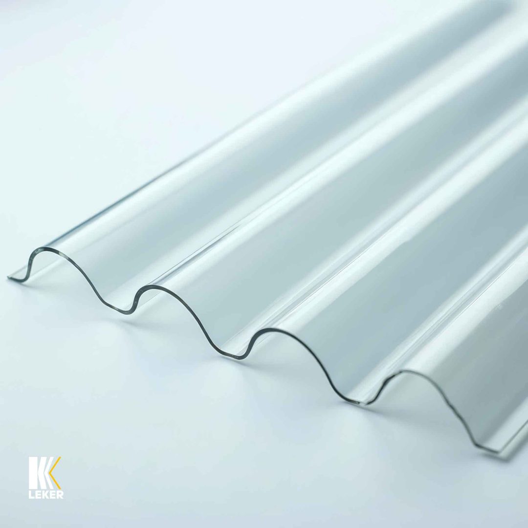 PLANCHA POLICARBONATO LEKER ONDULADO CLEAR 0.81x2.00m D — LEKER Chile