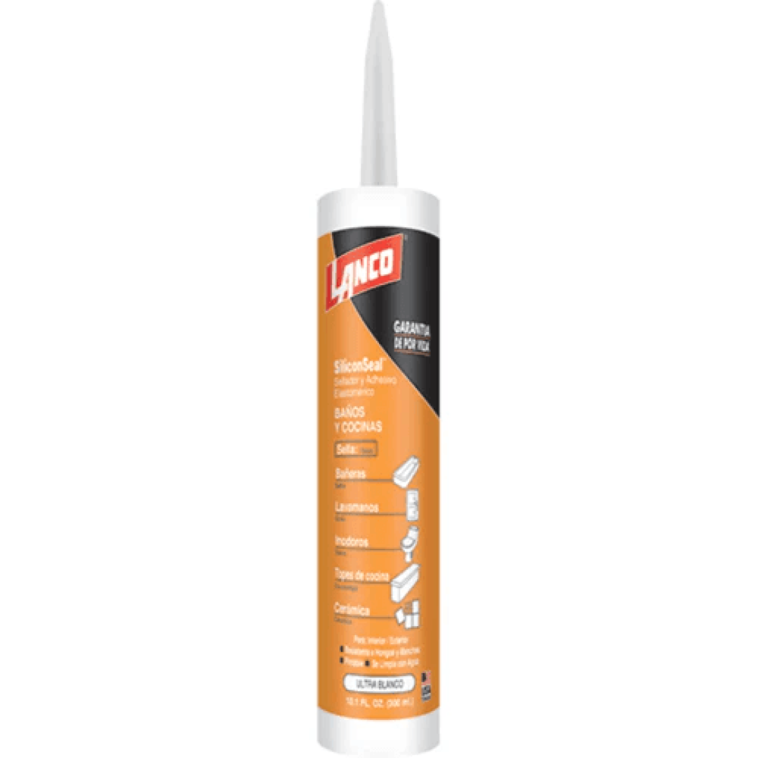 Lanco Sellador Acrilico Siliconseal (Blanco) 300ML — LEKER Chile
